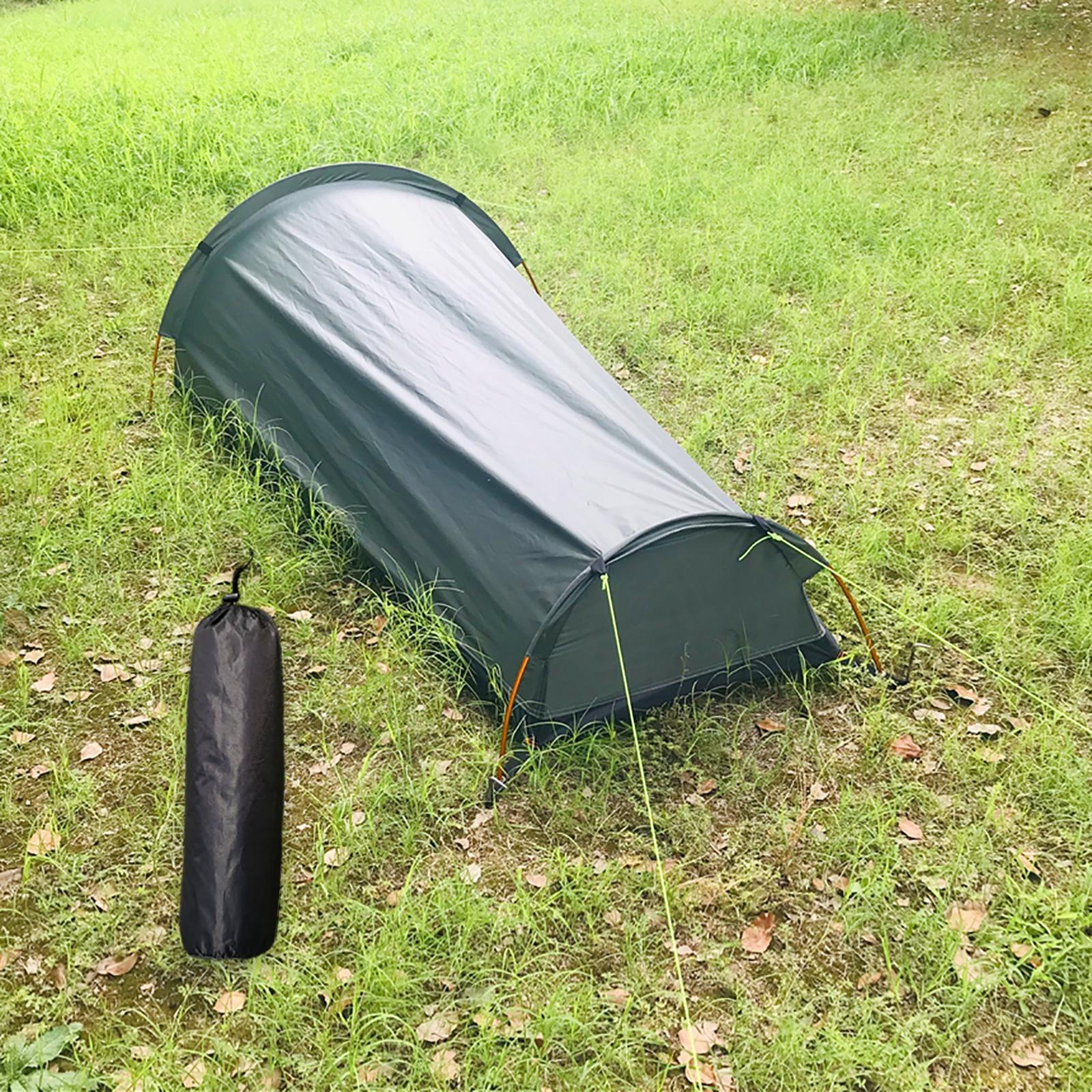 Cheap Goat Tents Portable Camping Tent Waterproof 1 Person  Shelter easy  Windproof for Fishing Hiking Mountaineering Outdoor Activities Beach   